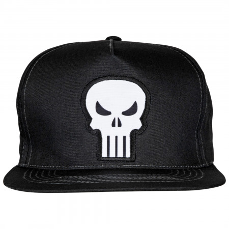 Marvel The Punisher Skull w/ Rear Printed Logo Adjustable Snapback Hat